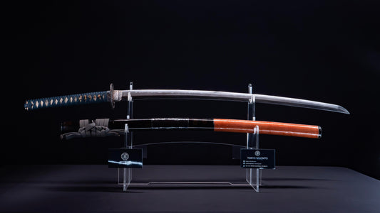 Antique Japanese Katana Sword with Iron Sukashi & Koshirae