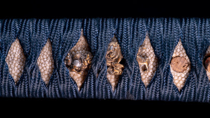 Antique Japanese Katana Sword with Iron Sukashi & Koshirae