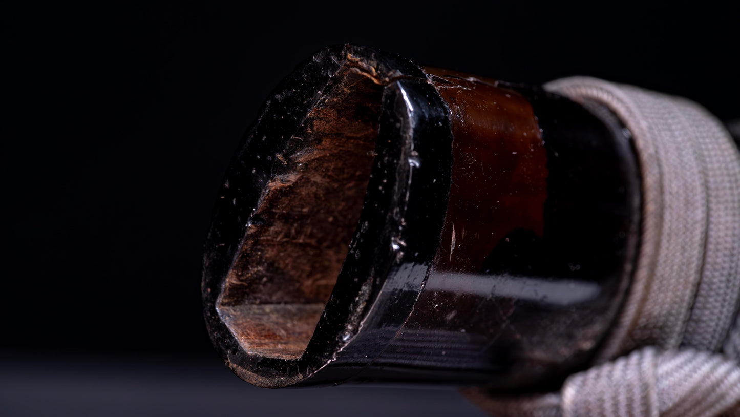 Antique Japanese Katana Sword with Iron Sukashi & Koshirae