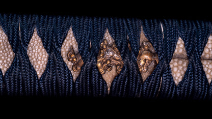 Antique Japanese Katana Sword with Iron Sukashi & Koshirae