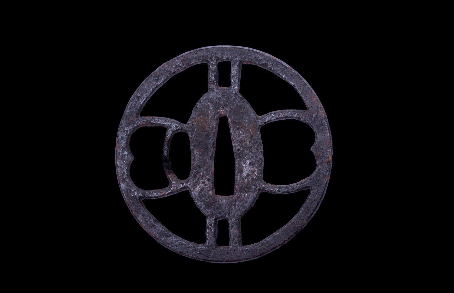 Antique Japanese Katana Sword with Iron Sukashi & Koshirae