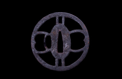 Antique Japanese Katana Sword with Iron Sukashi & Koshirae