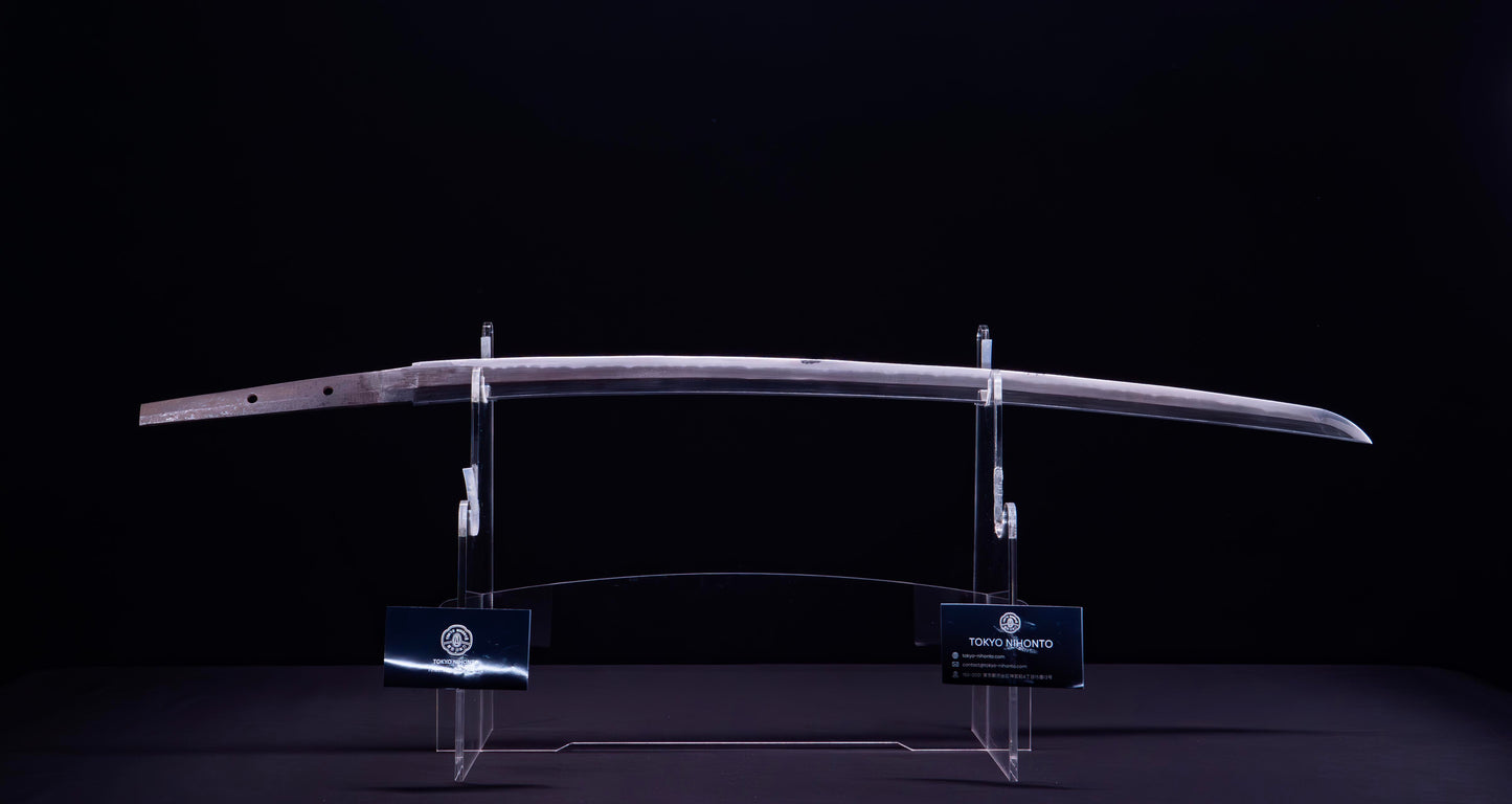 Antique Japanese Katana Sword with Iron Sukashi & Koshirae