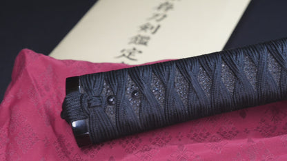 Antique Japanese Katana Sword with Gold Shishi Menuki and Iron Tsuba, Attributed to Sue-Seki — NBTHK Hozon
