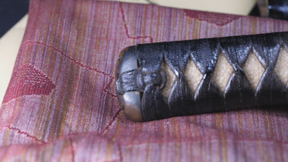 Antique Japanese Katana Sword attributed to Kashū Ietsugu with Notare-Gunome Hamon and Plum Blossom Sukashi Tsuba - NBTHK Hozon