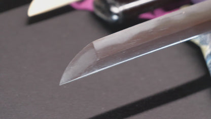 Épée Katana japonaise antique signée ōshū Takata ju Fujiwara Yoshiyuki - Hozon 