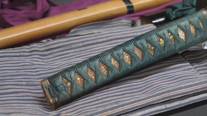 Antique Japanese Katana Rounded Kakugata Tsuba - Late Muromachi